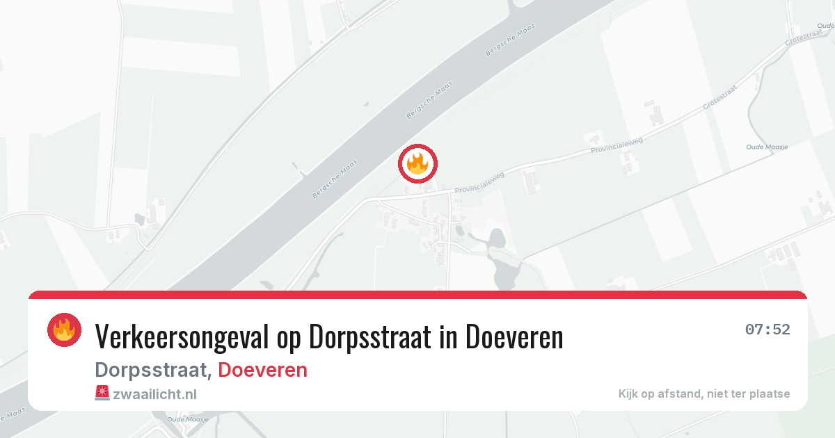 Verkeersongeval op Dorpsstraat in Doeveren — 22 jun 2026