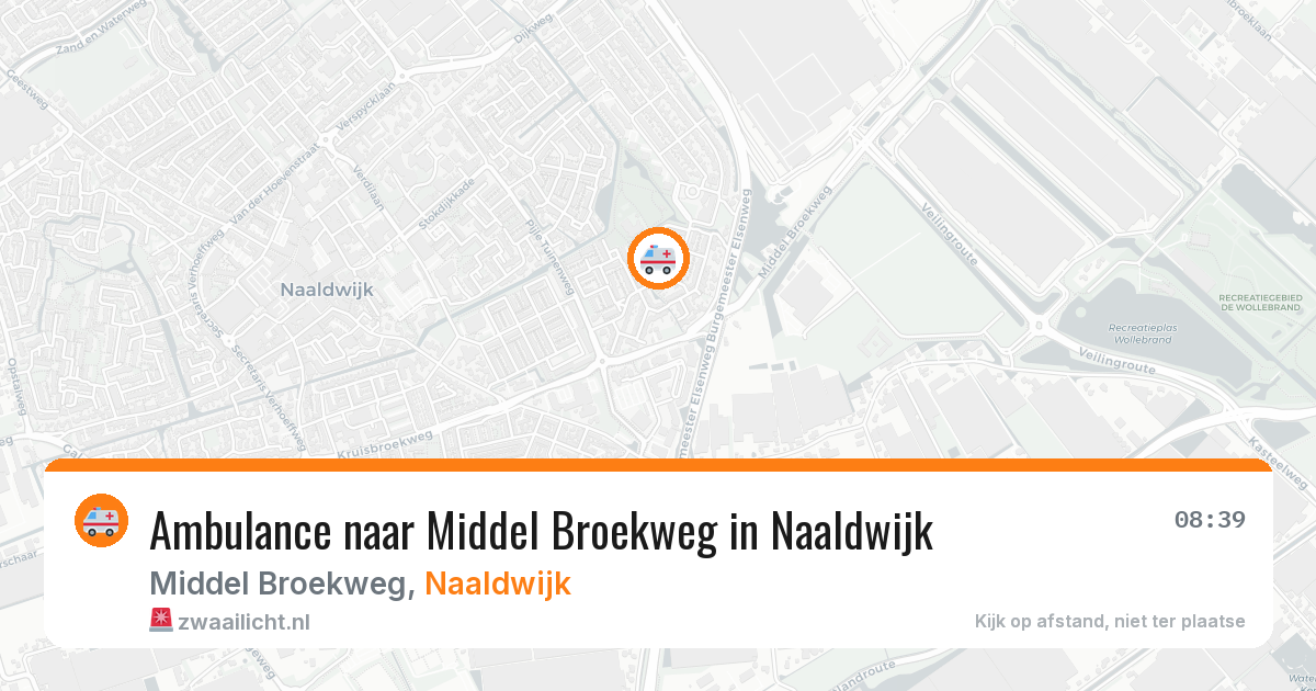 Ambulance naar Middel Broekweg in Naaldwijk — 13 mei 2026