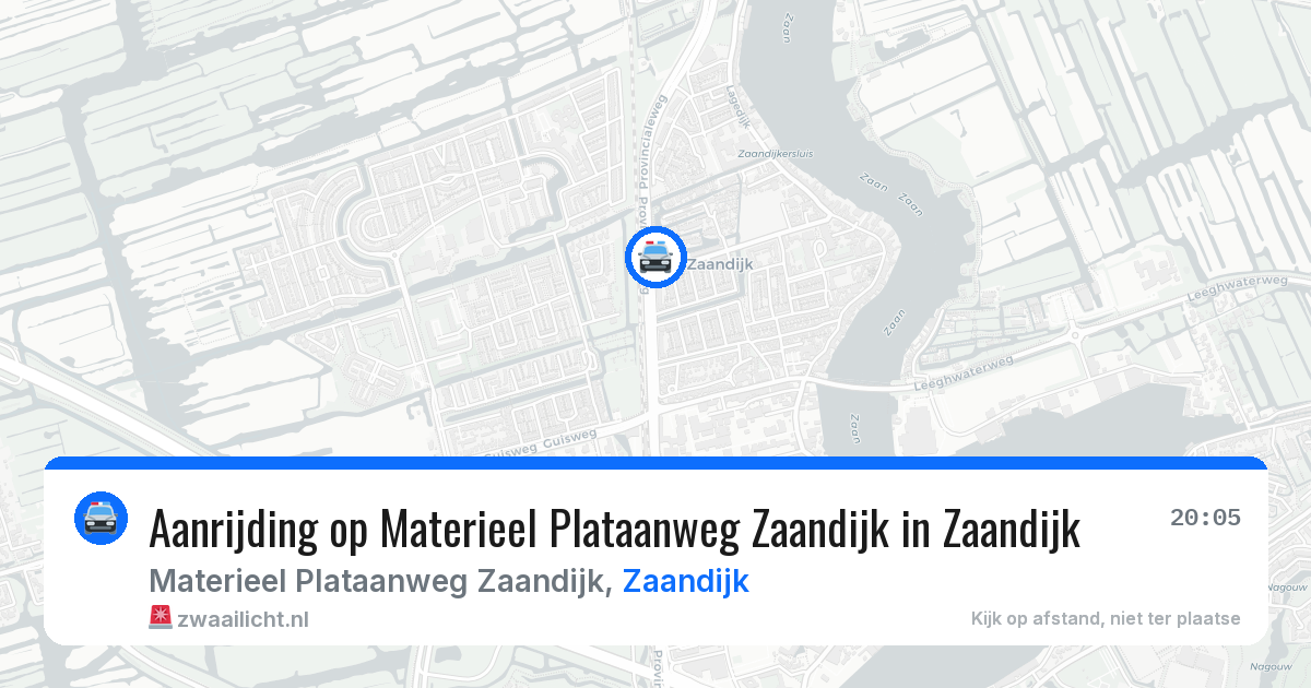 Aanrijding op Materieel Plataanweg Zaandijk in Zaandijk — 28 mrt 2026