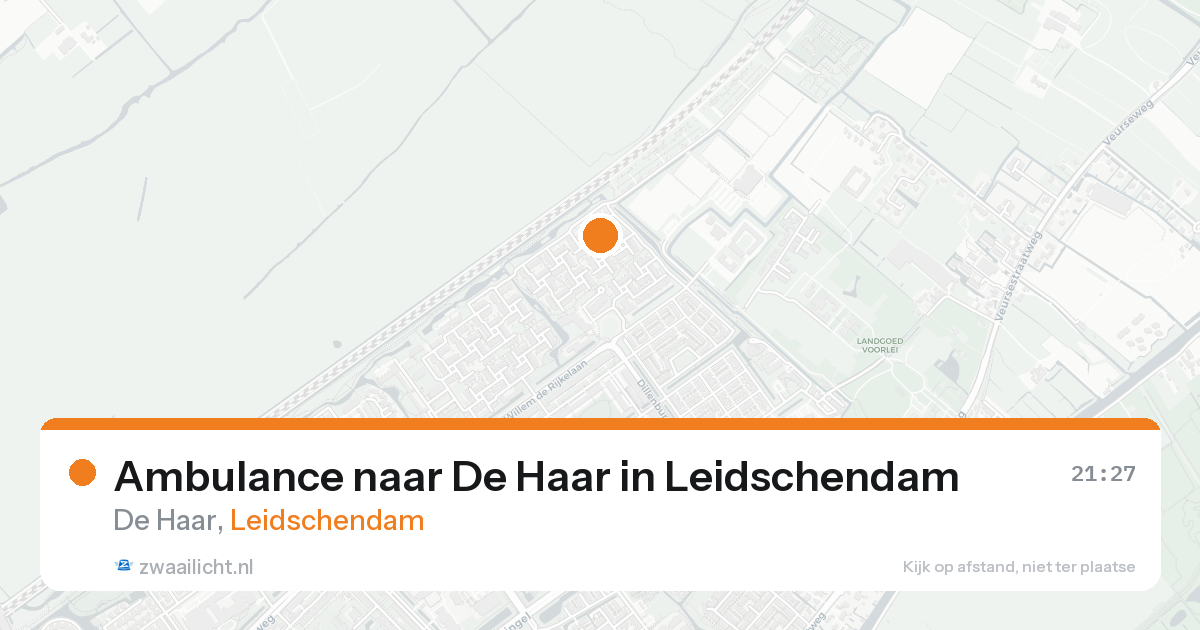 Ambulance naar De Haar in Leidschendam — 18 aug 2026