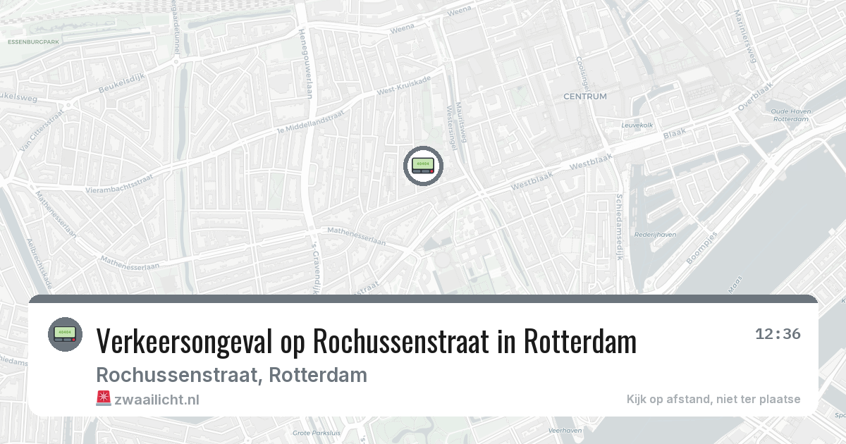 Verkeersongeval op Rochussenstraat in Rotterdam — 8 feb 2026
