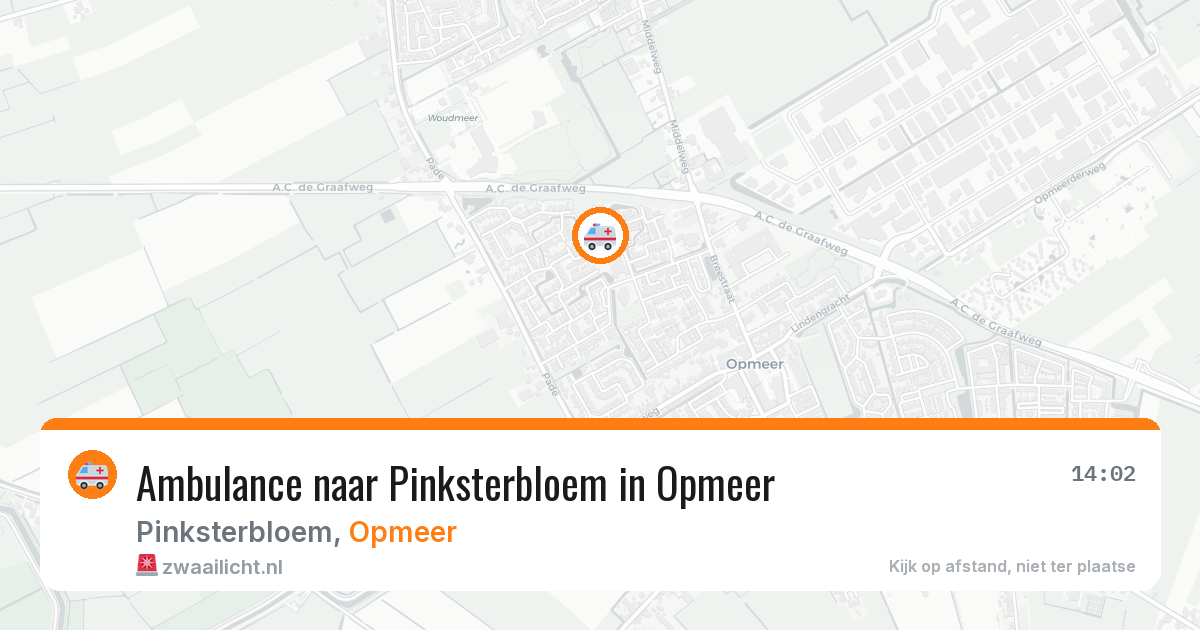 Ambulance naar Pinksterbloem in Opmeer — 5 jul 2026
