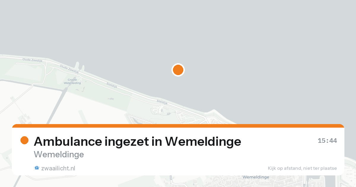 Ambulance ingezet in Wemeldinge — 23 aug 2026