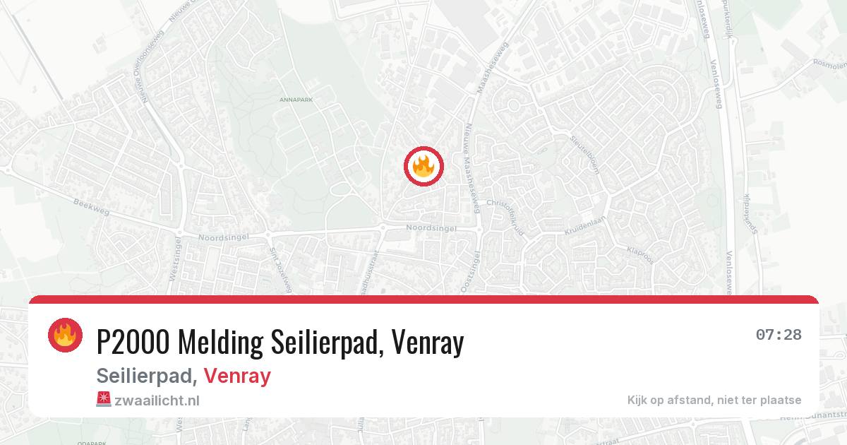 P2000 Melding Seilierpad, Venray — 24 mrt 2026
