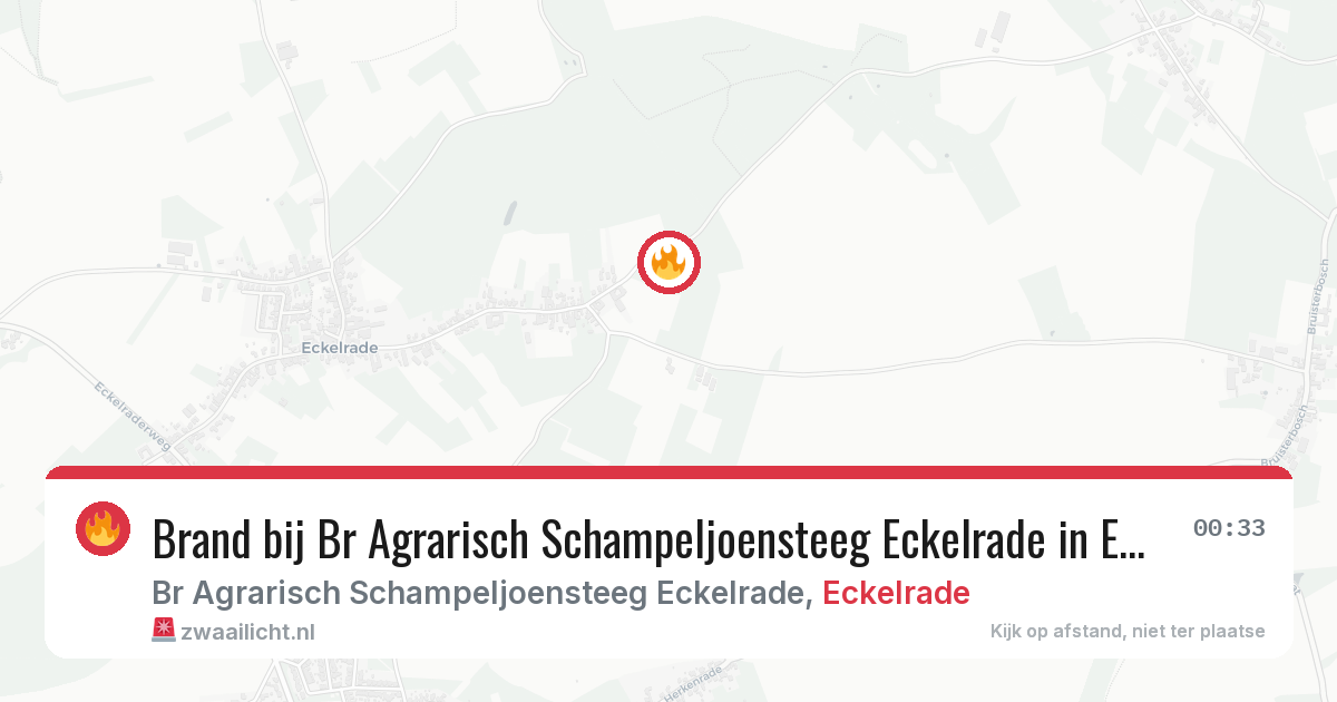 Brand bij Br Agrarisch Schampeljoensteeg Eckelrade in Eckelrade — 22 jul 2026