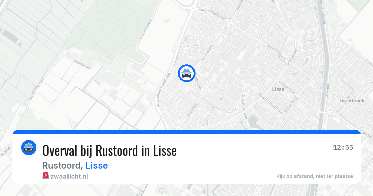 Overval bij Rustoord in Lisse — 16 jul 2026