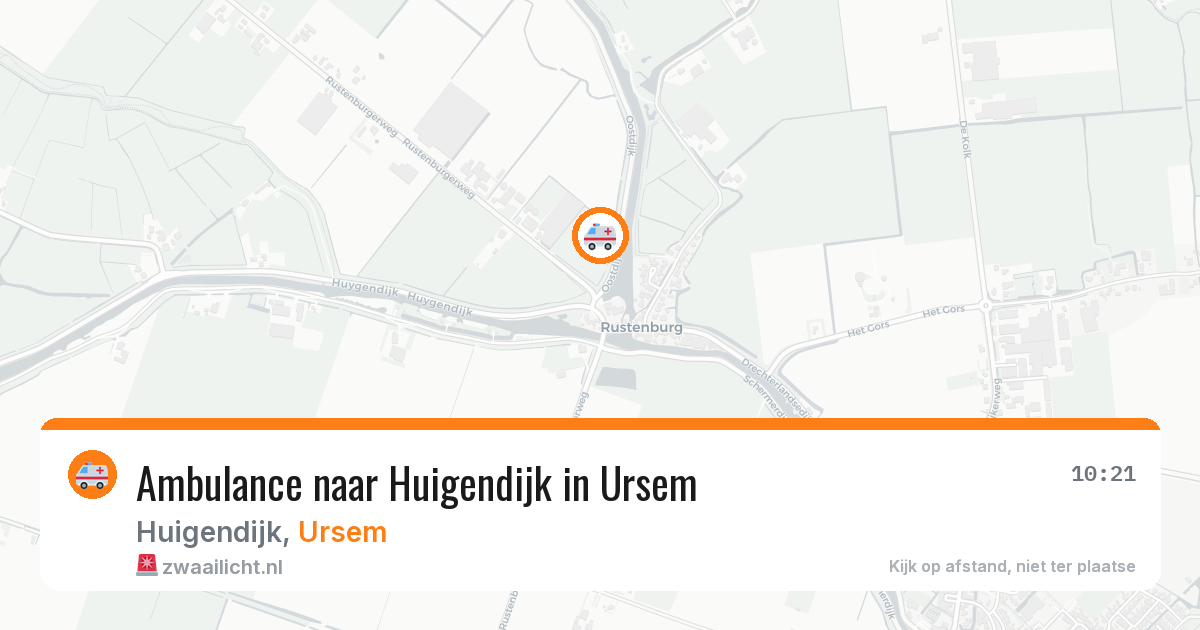 Ambulance naar Huigendijk in Ursem — 4 aug 2026