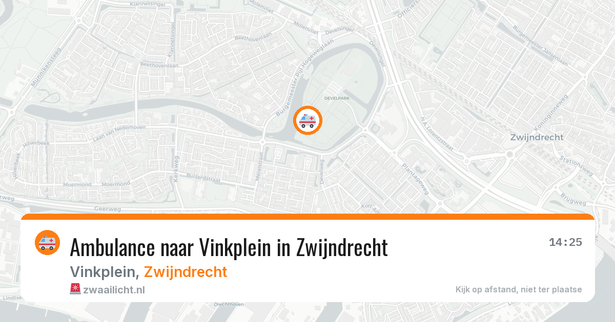 Ambulance naar Vinkplein in Zwijndrecht — 10 aug 2026