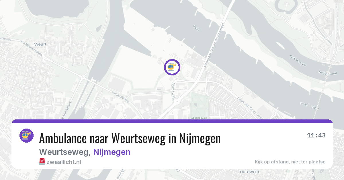 Ambulance naar Weurtseweg in Nijmegen — 22 mrt 2026