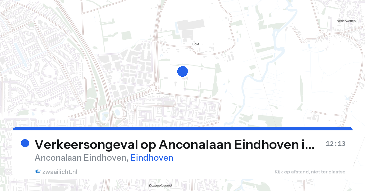 Verkeersongeval op Anconalaan Eindhoven in Eindhoven — 28 aug 2026