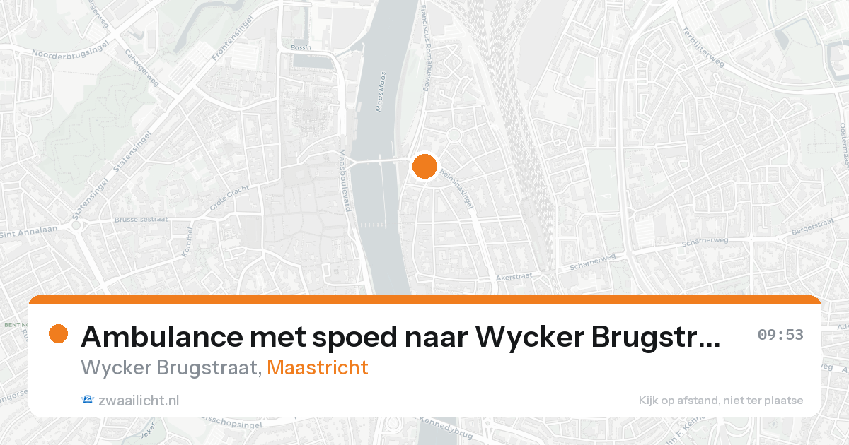 Ambulance met spoed naar Wycker Brugstraat in Maastricht — 31 jan 2026