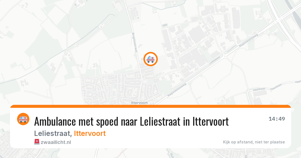 Ambulance met spoed naar Leliestraat in Ittervoort — 6 jul 2026