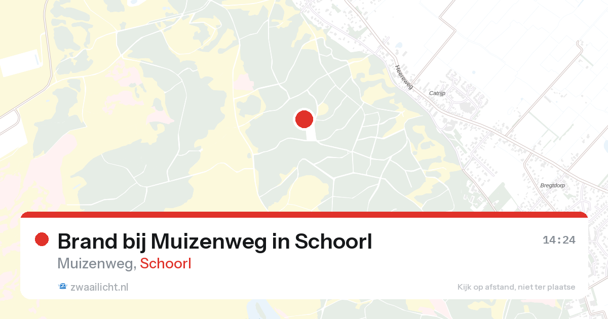 Brand bij Muizenweg in Schoorl — 14 jun 2026