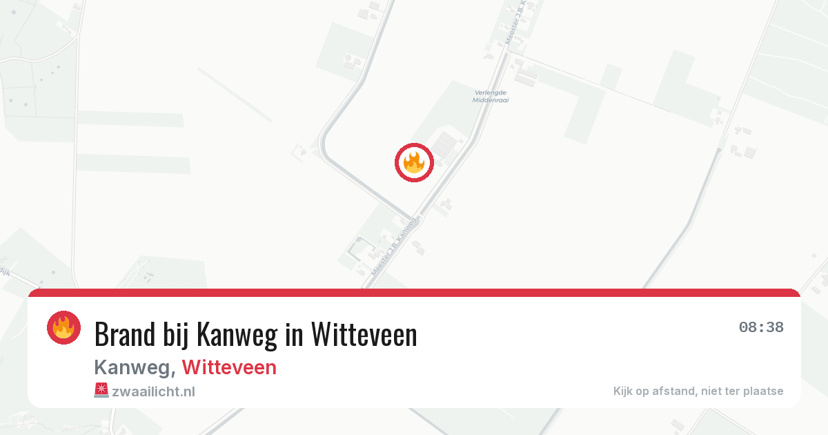 Brand bij Kanweg in Witteveen — 16 feb 2026