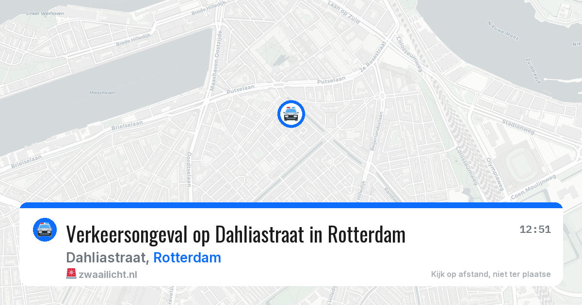 Verkeersongeval op Dahliastraat in Rotterdam — 7 aug 2026