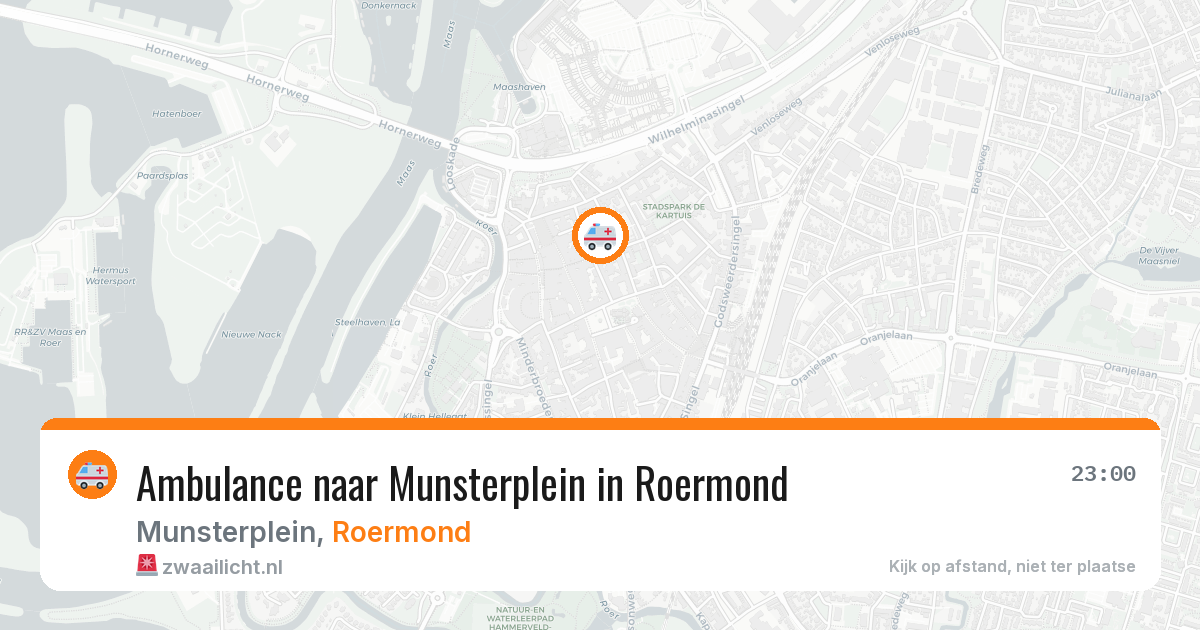 Ambulance naar Munsterplein in Roermond — 1 apr 2026