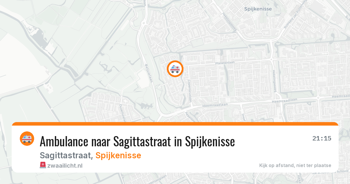 Ambulance naar Sagittastraat in Spijkenisse — 29 jun 2026