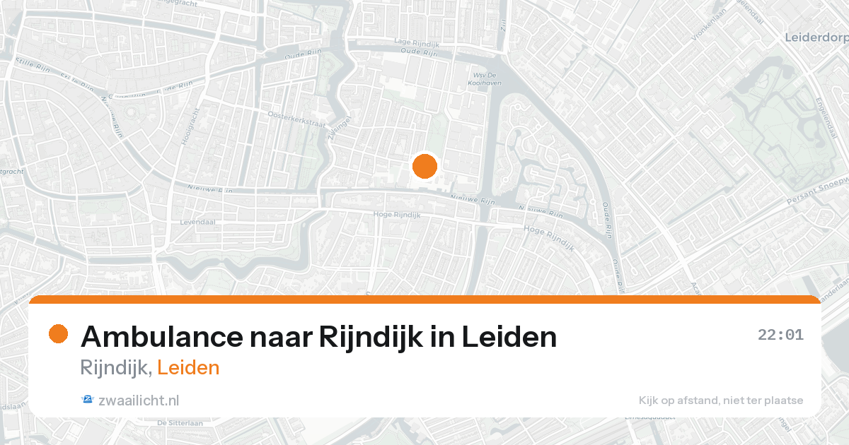 Ambulance naar Rijndijk in Leiden — 30 jan 2026