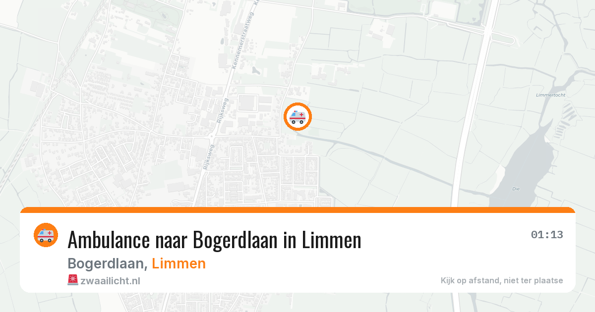Ambulance naar Bogerdlaan in Limmen — 27 apr 2026