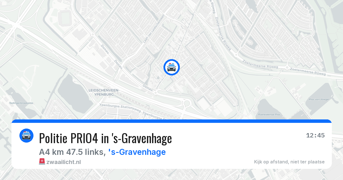 Politie PRIO4 in 's-Gravenhage — 4 apr 2026 | 🚨 Zwaailicht.nl