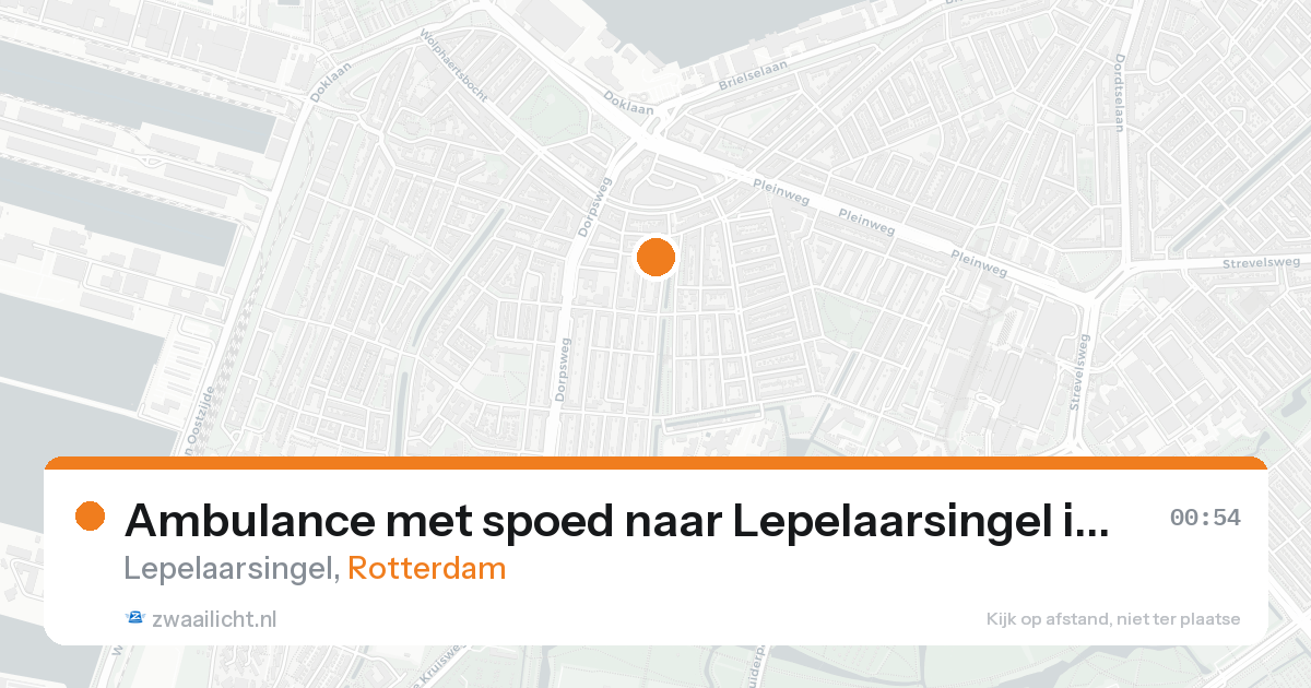 Ambulance met spoed naar Lepelaarsingel in Rotterdam — 19 aug 2026