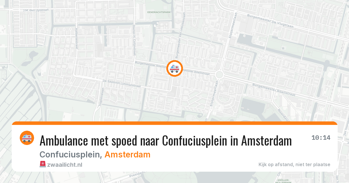 Ambulance met spoed naar Confuciusplein in Amsterdam — 17 mrt 2026