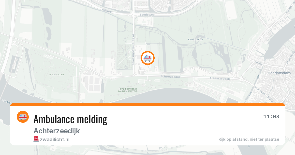 Ambulance melding — 3 jul 2026