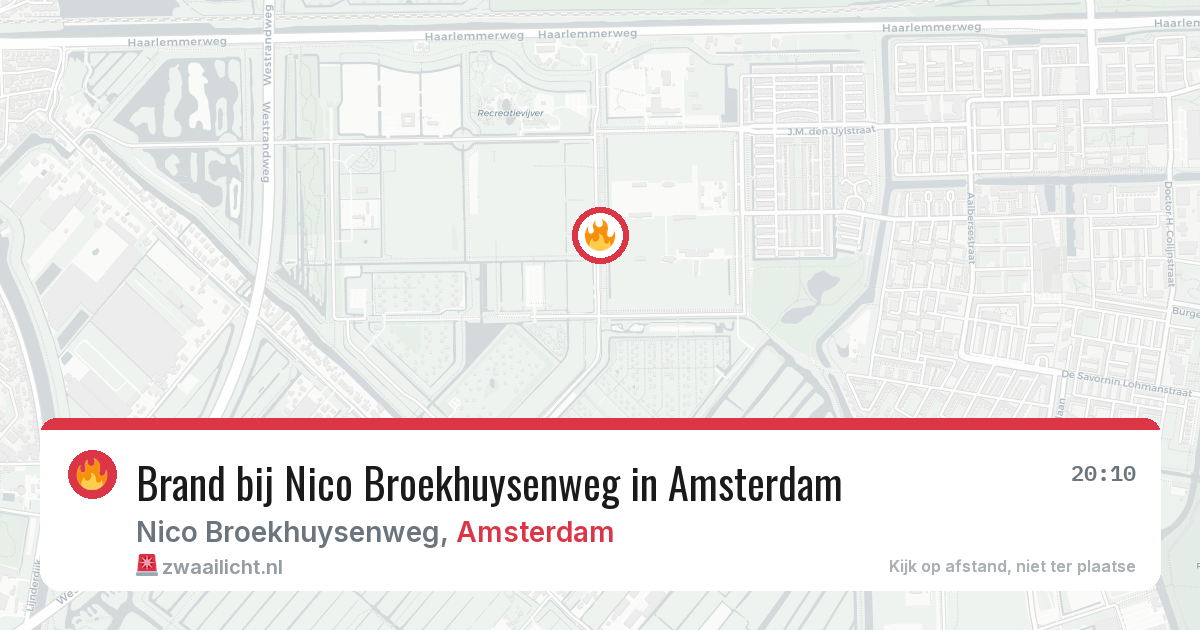 Brand bij Nico Broekhuysenweg in Amsterdam — 27 mrt 2026