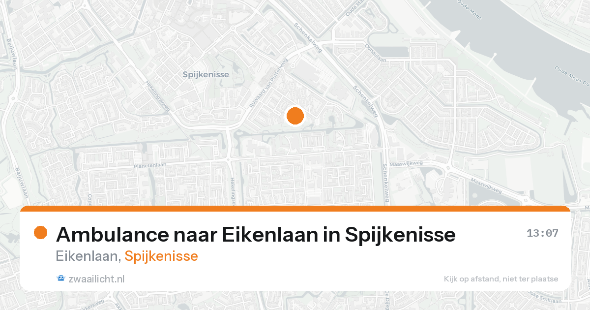 Ambulance naar Eikenlaan in Spijkenisse — 20 aug 2026