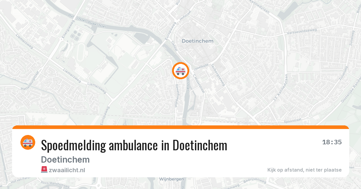 Spoedmelding ambulance in Doetinchem — 11 aug 2026