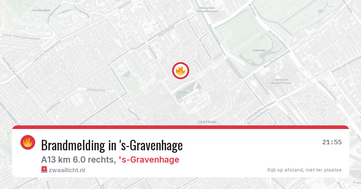 Brandmelding in 's-Gravenhage — 10 jul 2026