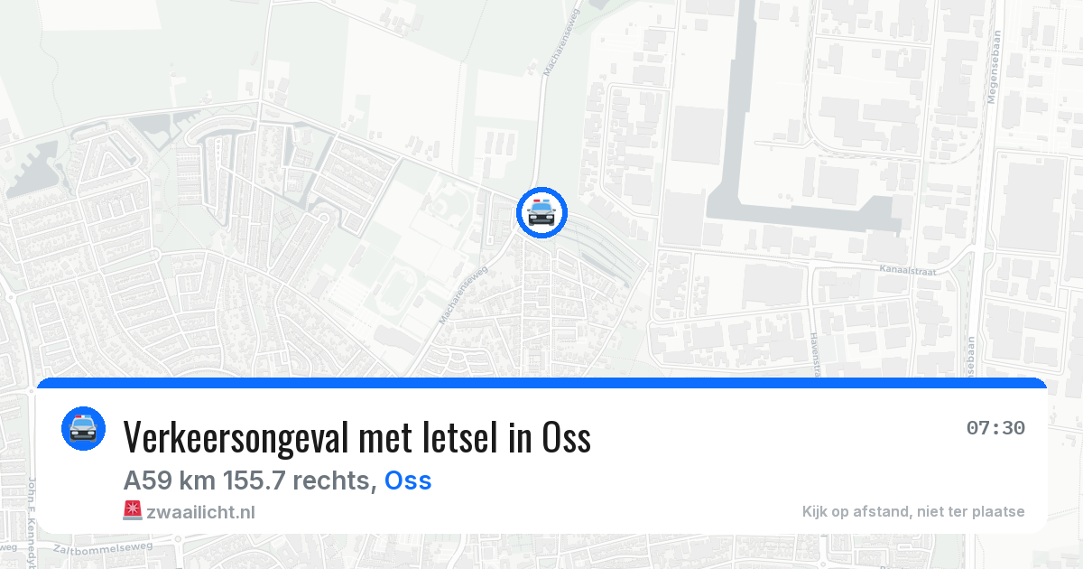 Verkeersongeval met letsel in Oss — 1 jul 2026