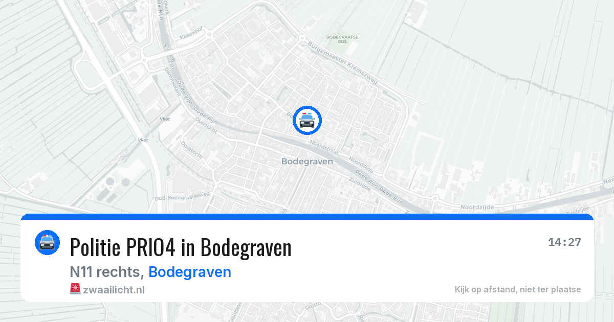 Politie PRIO4 in Bodegraven — 4 aug 2026 | 🚨 Zwaailicht.nl