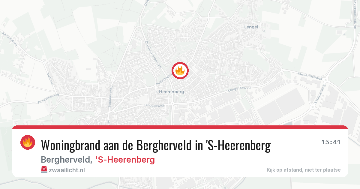 Woningbrand aan de Bergherveld in 'S-Heerenberg — 13 jun 2026