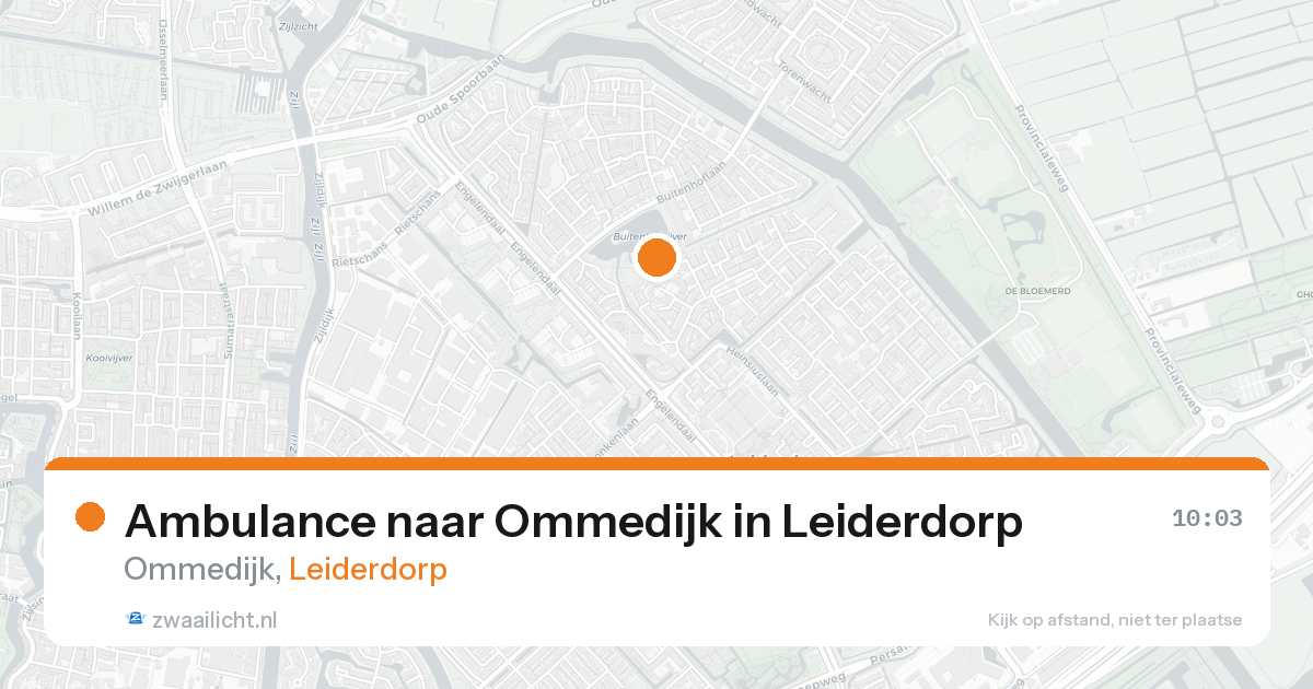 Ambulance naar Ommedijk in Leiderdorp — 21 aug 2026