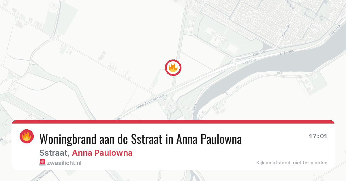 Woningbrand aan de Sstraat in Anna Paulowna — 17 jun 2026