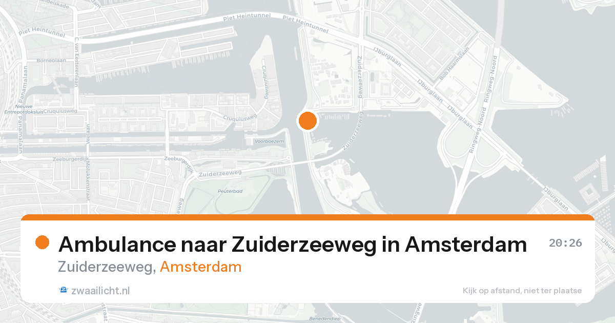 Ambulance naar Zuiderzeeweg in Amsterdam — 16 jun 2026