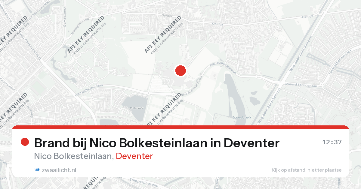 Brand bij Nico Bolkesteinlaan in Deventer — 25 aug 2026