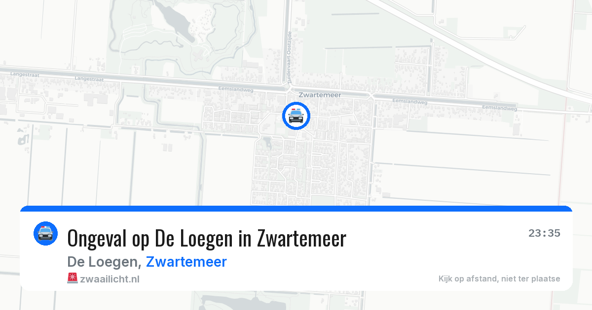 Ongeval op De Loegen in Zwartemeer — 5 mei 2026
