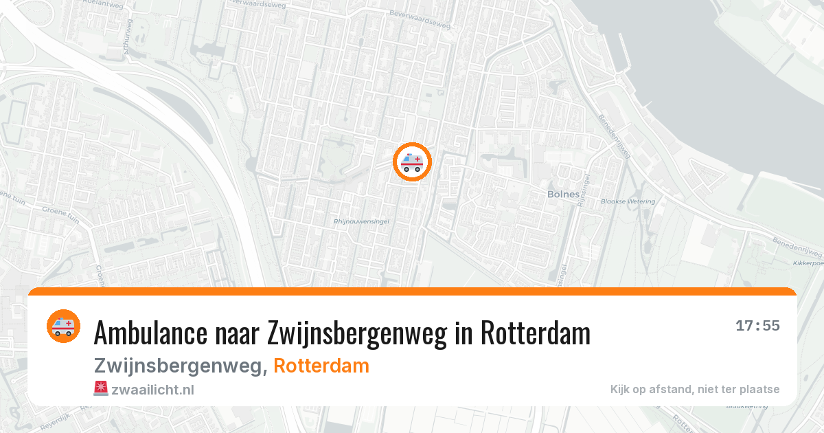 Ambulance naar Zwijnsbergenweg in Rotterdam — 28 mei 2026
