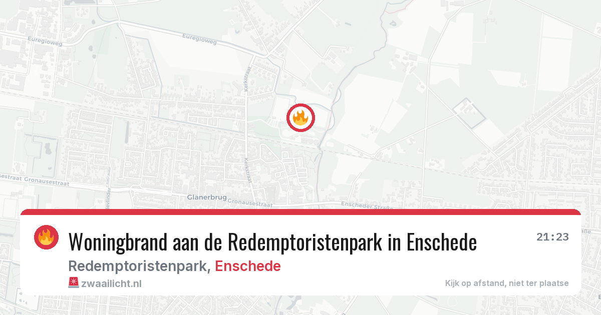 Woningbrand aan de Redemptoristenpark in Enschede — 1 apr 2026