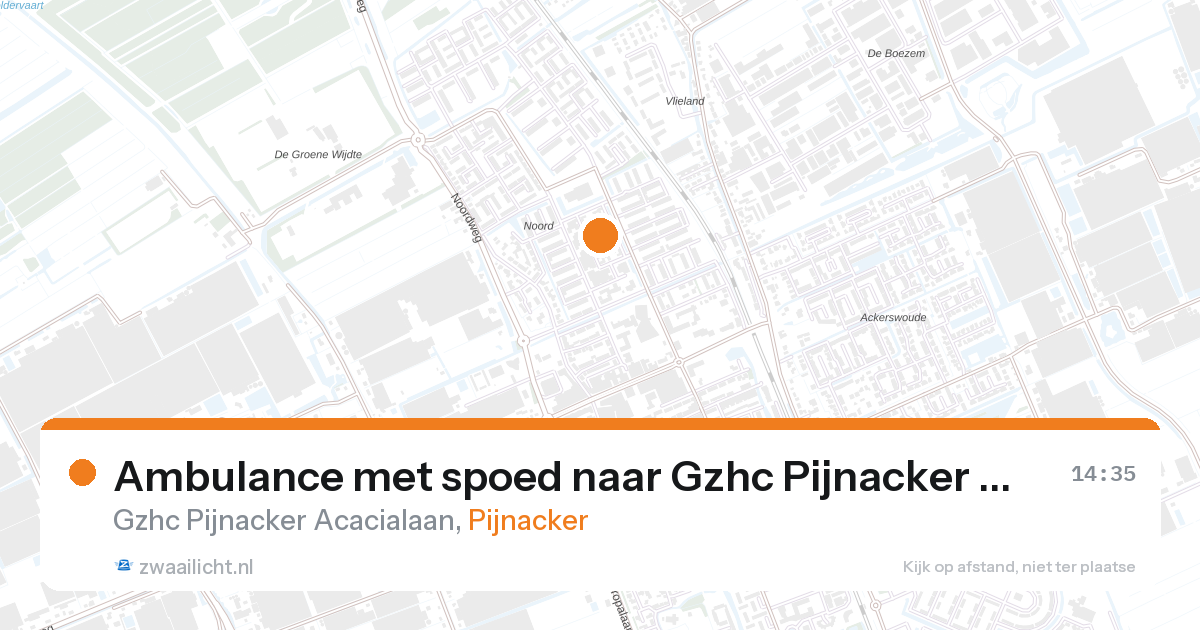 Ambulance met spoed naar Gzhc Pijnacker Acacialaan in Pijnacker — 5 feb 2026
