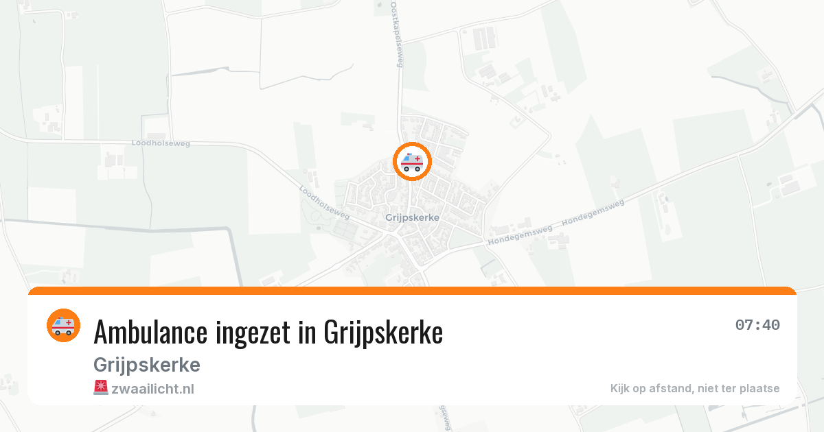 Ambulance ingezet in Grijpskerke — 29 jun 2026