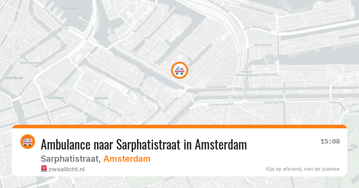 Ambulance naar Sarphatistraat in Amsterdam — 9 apr 2026