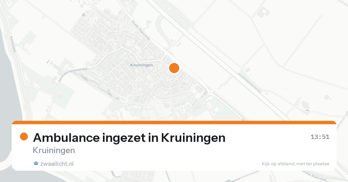 Ambulance ingezet in Kruiningen — 15 aug 2026