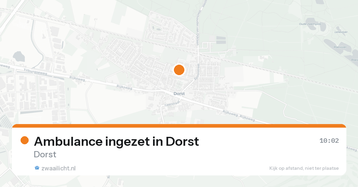 Ambulance ingezet in Dorst — 9 jun 2026