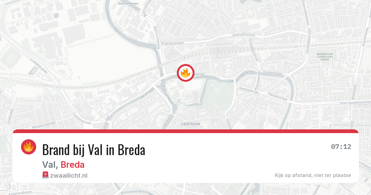 Brand bij Val in Breda — 21 apr 2026