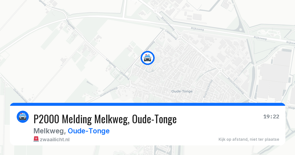 P2000 Melding Melkweg, Oude-Tonge — 30 jun 2026
