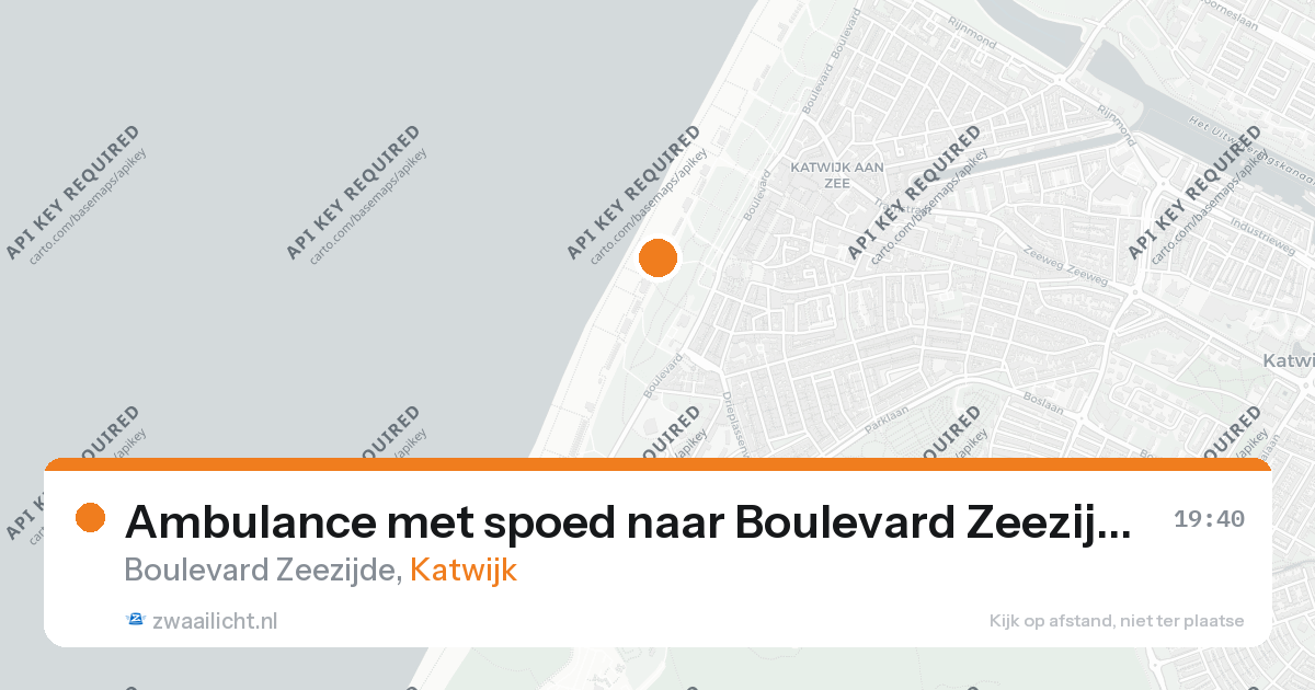 Ambulance met spoed naar Boulevard Zeezijde in Katwijk — 20 jul 2026