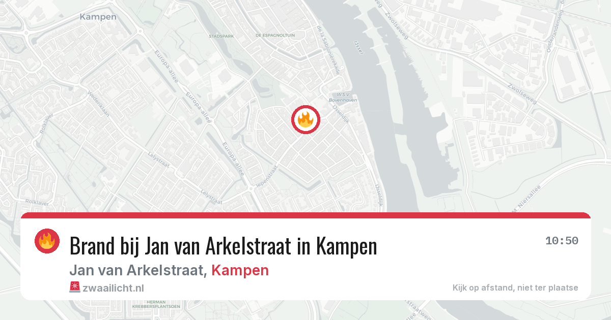 Brand bij Jan van Arkelstraat in Kampen — 5 aug 2026
